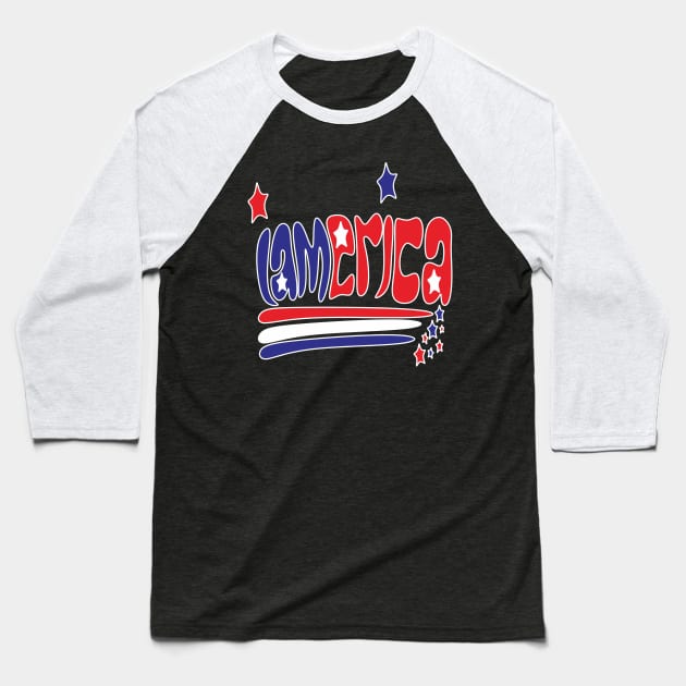 I AMERICA Baseball T-Shirt by radeckari25
